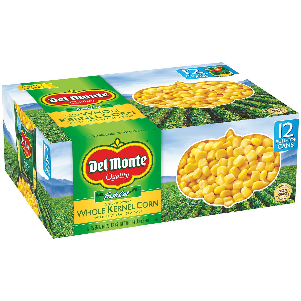 Del Monte whole kernel corn 12-pack of 15.25 oz cans