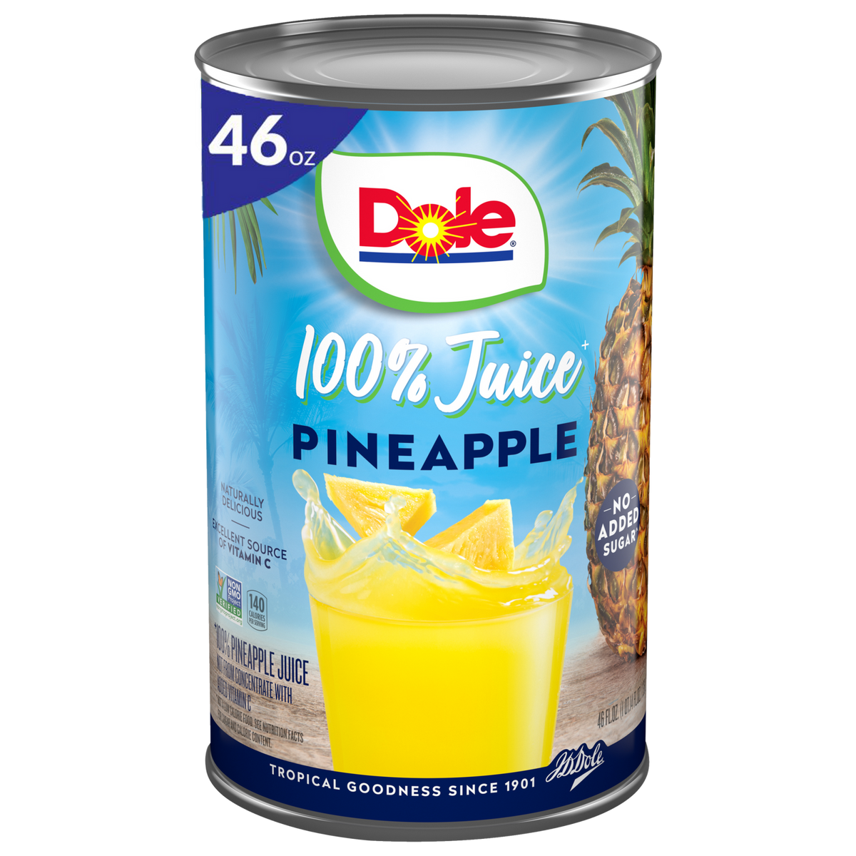 Dole 100% pineapple juice 46 fl oz can