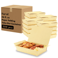 46 oz paper folding take-out containers in a 200-count case